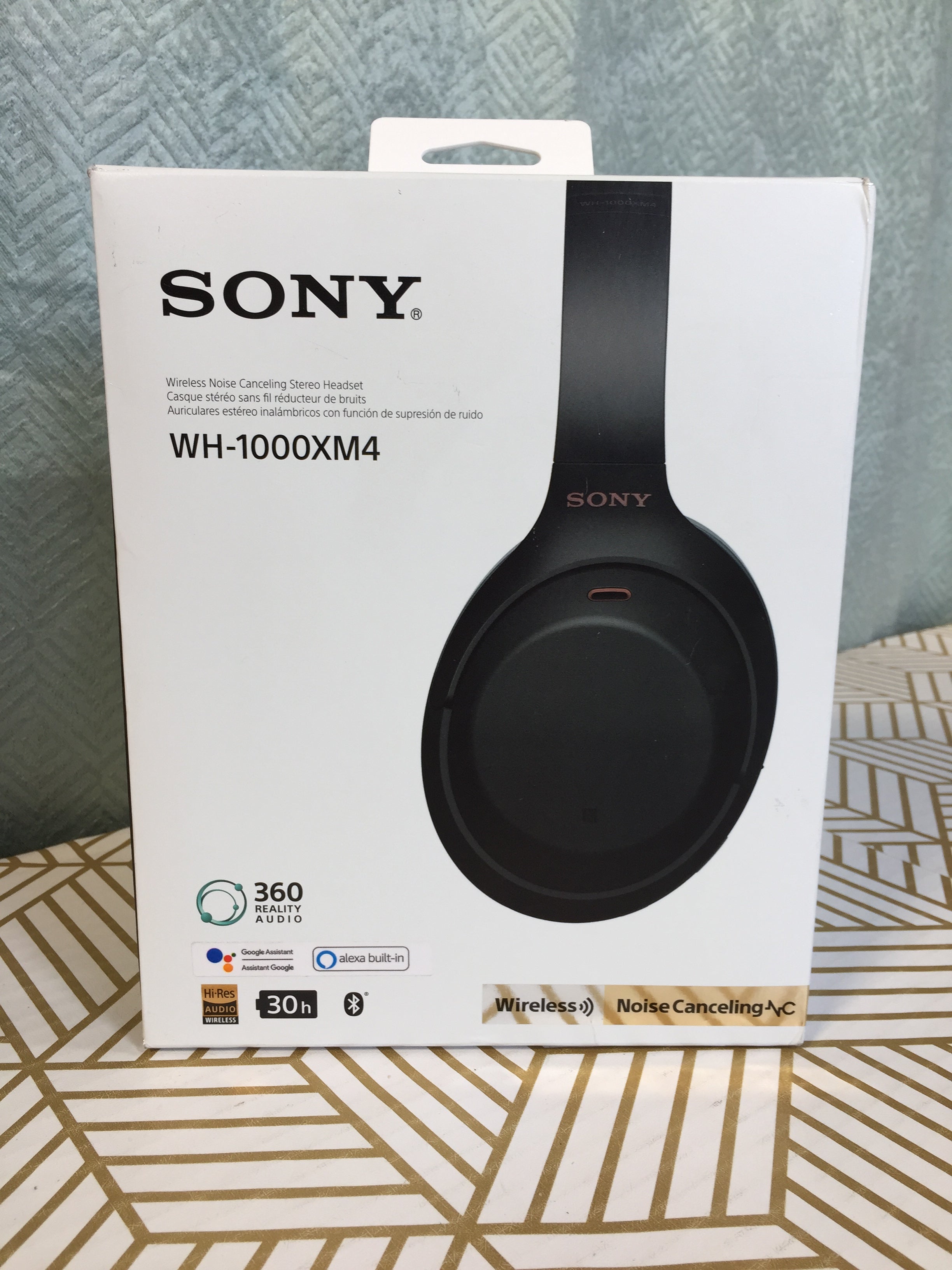 Sony WH-1000XMA Wireless Noise Cancelling Headphone with Mic, Black *TESTED* (7697781653742)